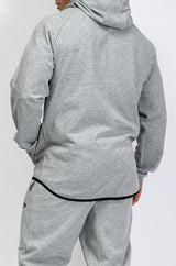Performance Zipper | Mid Grey Melange