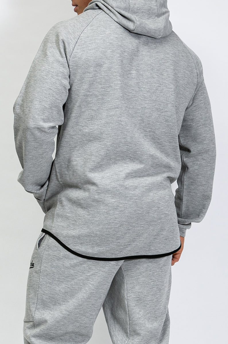 Performance Zipper | Mid Grey Melange