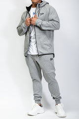 Performance Zipper | Mid Grey Melange