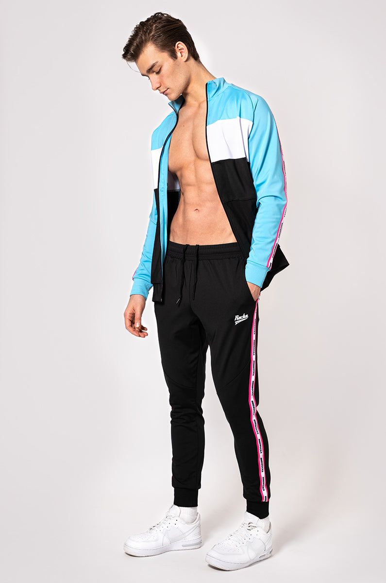 Track Jacket | Black / Pink