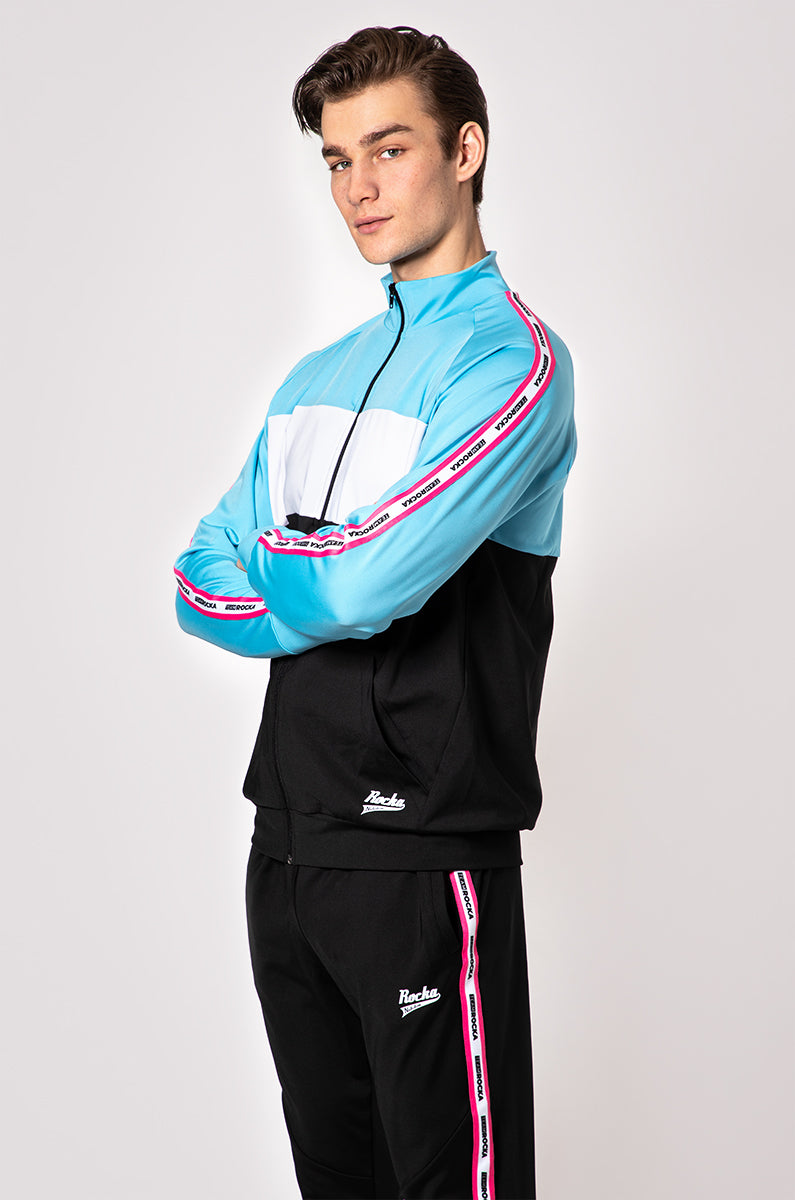 Track Jacket | Black / Pink