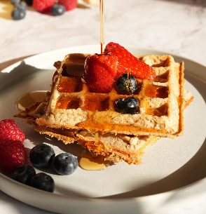 Waffeln mit Beeren